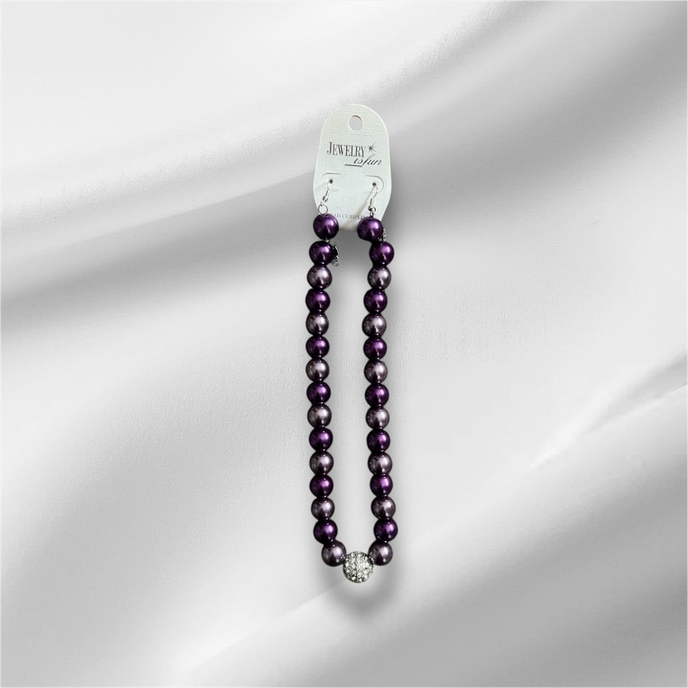 Elegant Purple Beaded Necklace